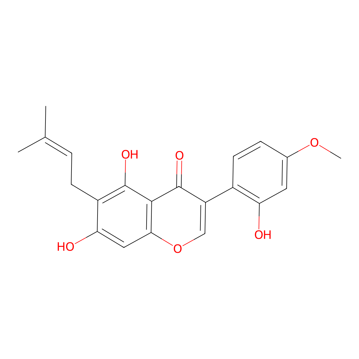 Gancaonin N molecular structure, CAS 129145-52-4
