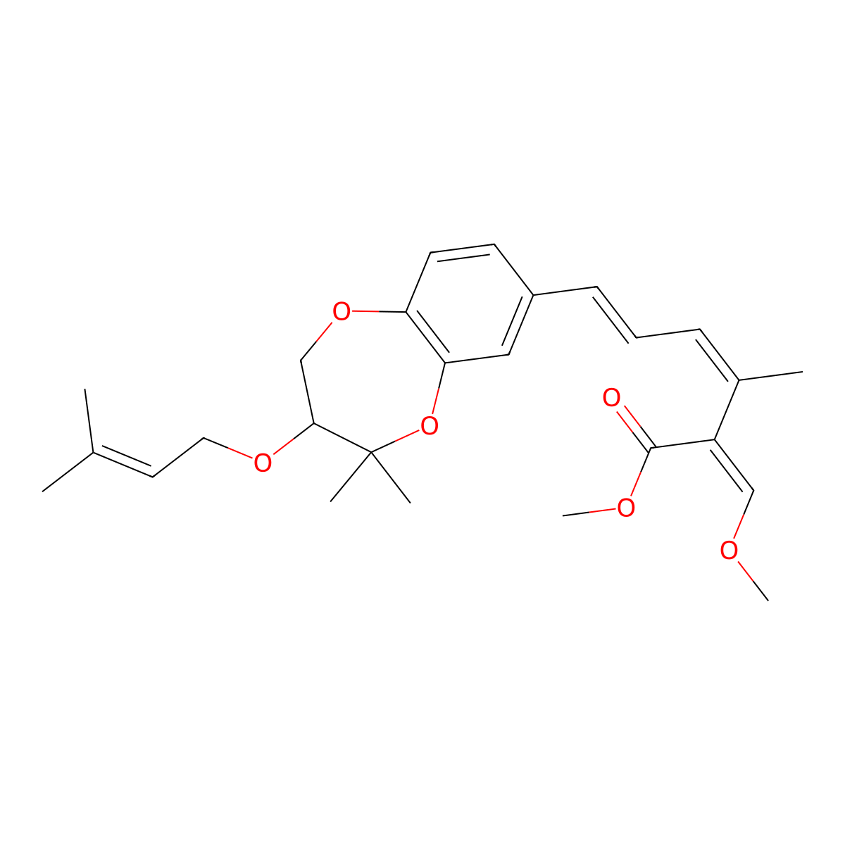 Strobilurin G molecular structure, CAS 129145-64-8