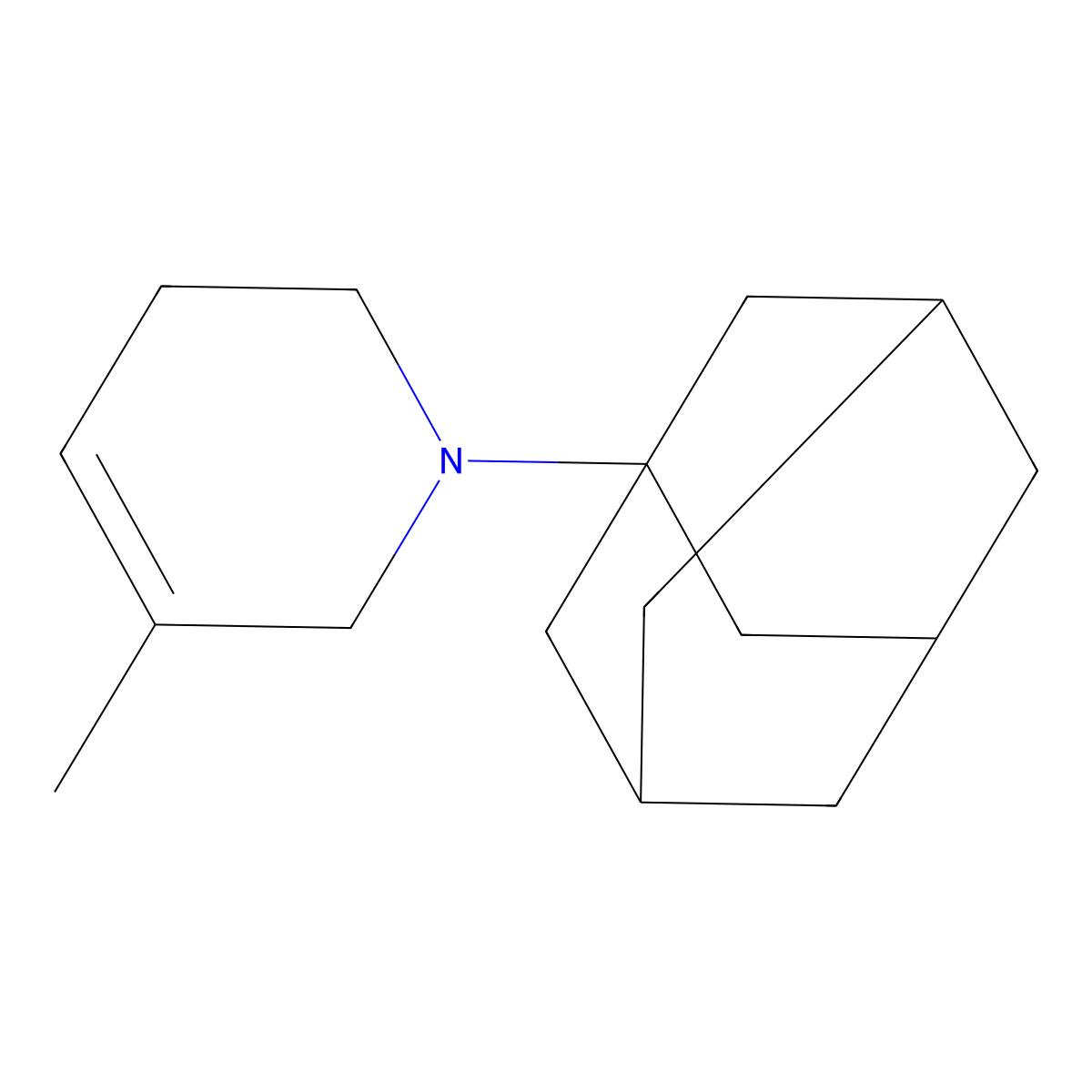 1-(1-adamantyl)-5-methyl-3,6-dihydro-2H-pyridine molecular structure, CAS 1291486-09-3