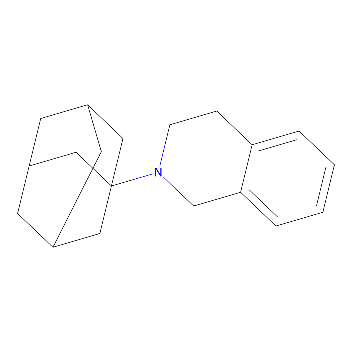 2-(1-Adamantyl)-1,2,3,4-tetrahydroisoquinoline hydrochloride molecular structure, CAS 1291486-23-1