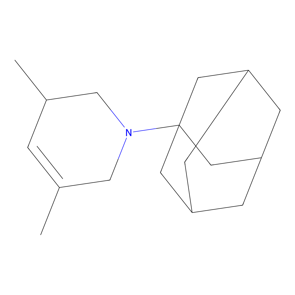 1-(1-adamantyl)-3,5-dimethyl-3,6-dihydro-2H-pyridine molecular structure, CAS 1291486-41-3