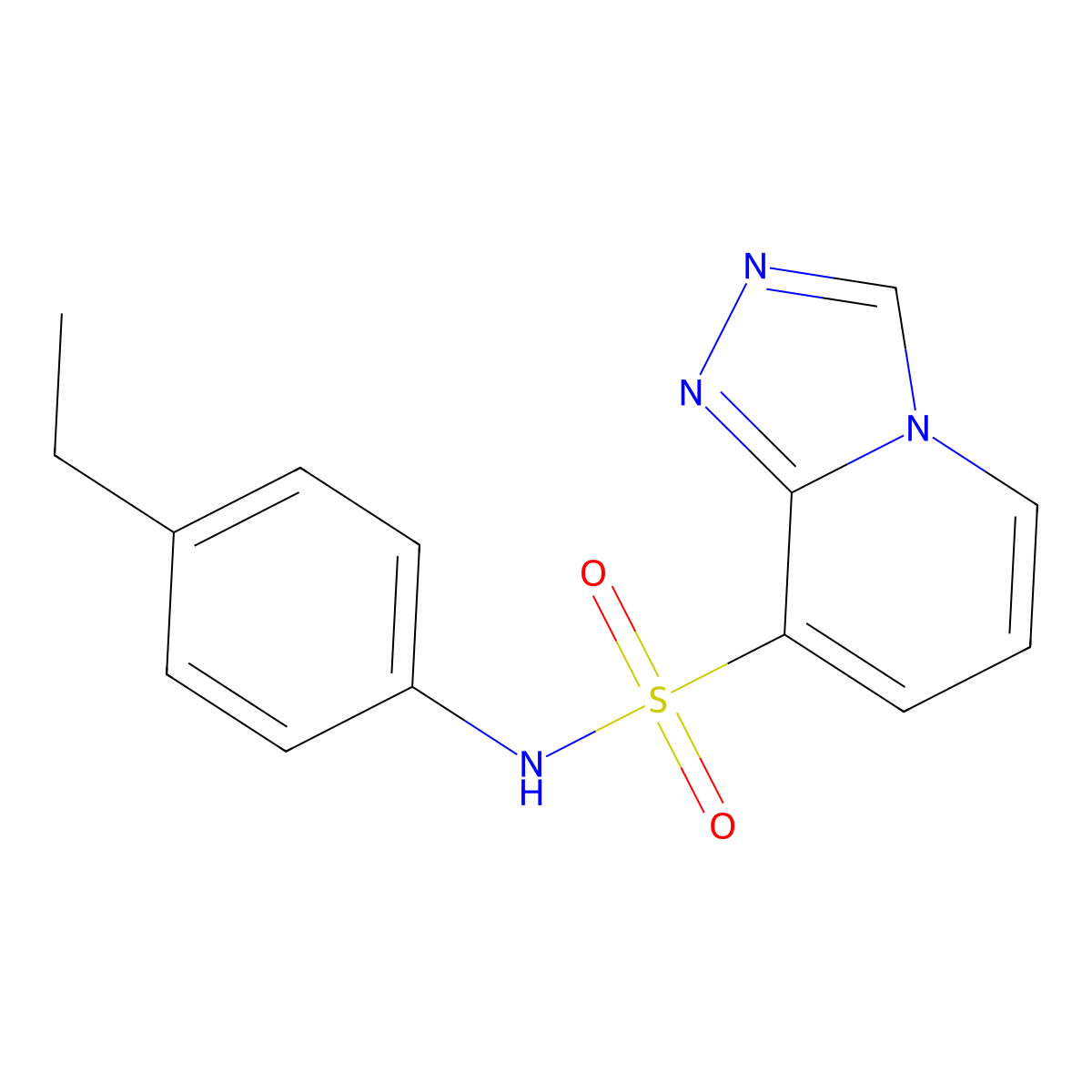 N-(4-ethylphenyl)-[1,2,4]triazolo[4,3-a]pyridine-8-sulfonamide molecular structure, CAS 1291486-69-5