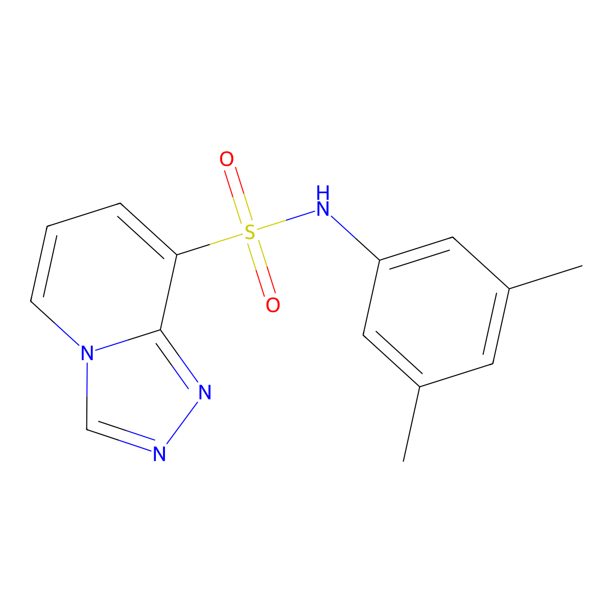 N-(3,5-dimethylphenyl)[1,2,4]triazolo[4,3-a]pyridine-8-sulfonamide molecular structure, CAS 1291486-70-8