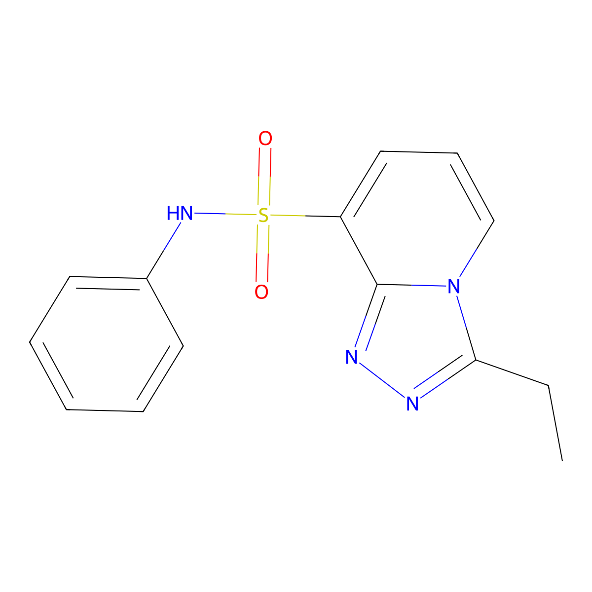 3-ethyl-N-phenyl-[1,2,4]triazolo[4,3-a]pyridine-8-sulfonamide molecular structure, CAS 1291487-06-3