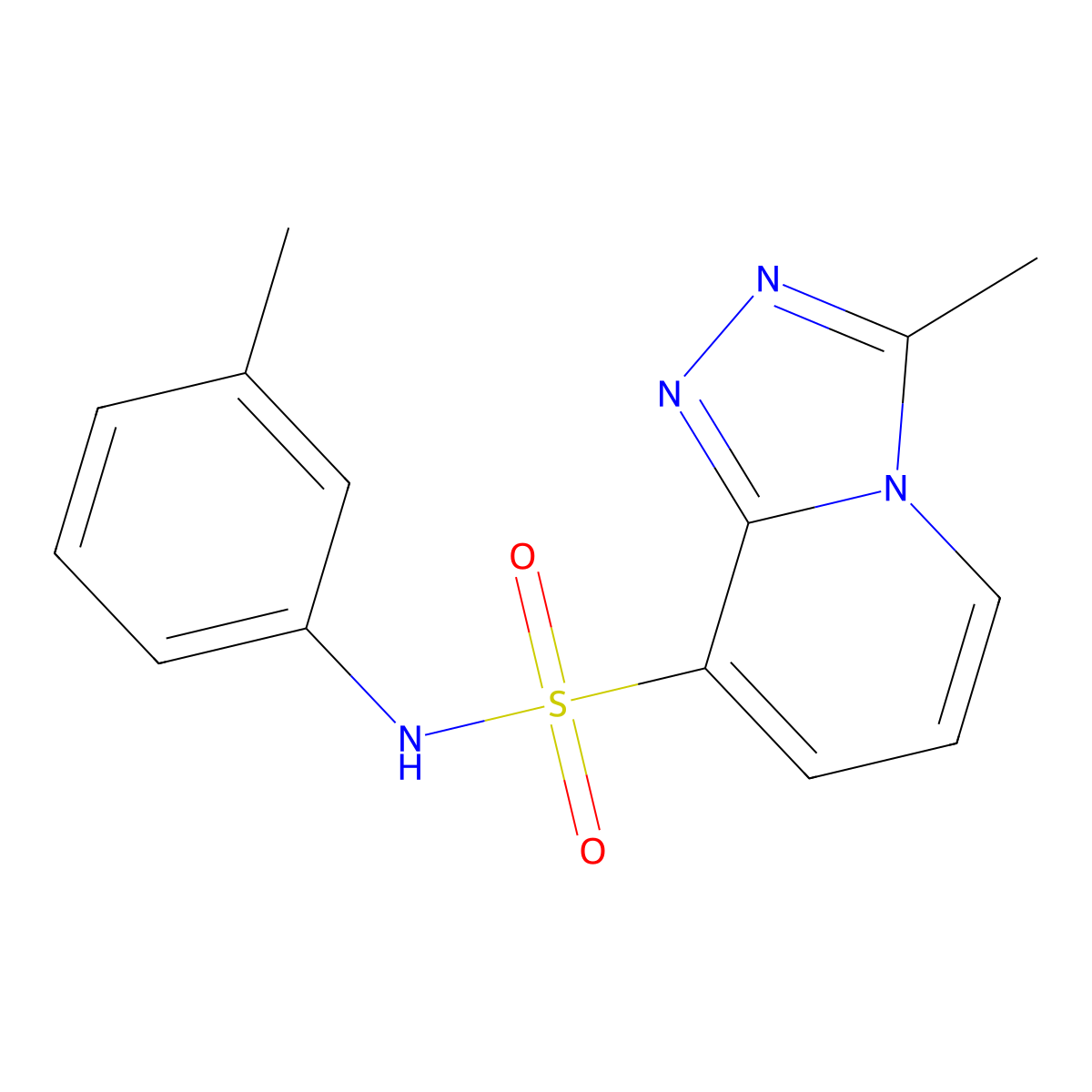 3-methyl-N-(3-methylphenyl)[1,2,4]triazolo[4,3-a]pyridine-8-sulfonamide molecular structure, CAS 1291487-11-0