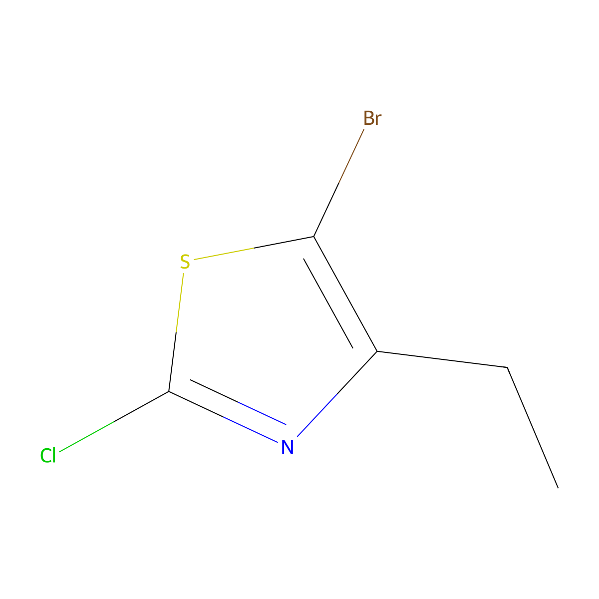 5-Bromo-2-chloro-4-ethylthiazole molecular structure, CAS 1291487-22-3