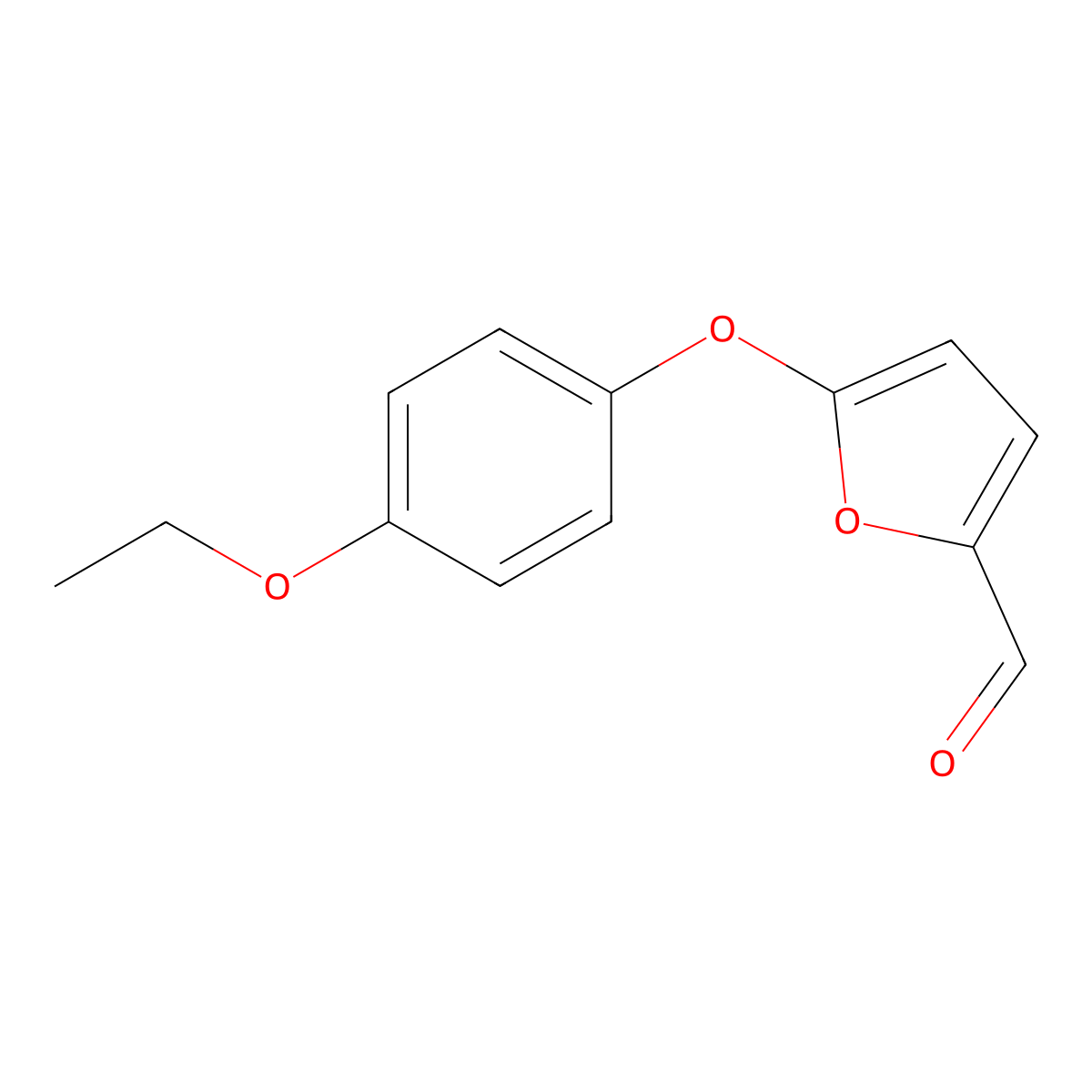 5-(4-Ethoxyphenoxy)furan-2-carbaldehyde molecular structure, CAS 1291489-83-2