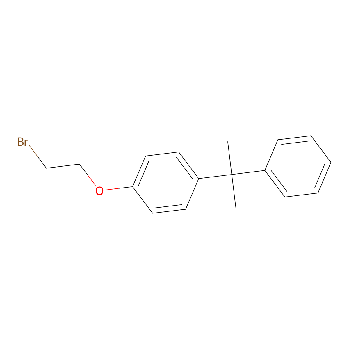 1-(2-Bromo-ethoxy)-4-(1-methyl-1-phenyl-ethyl)-benzene molecular structure, CAS 1291492-14-2