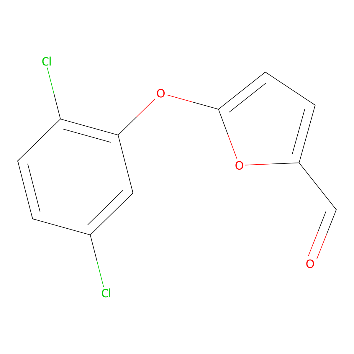5-(2,5-Dichlorophenoxy)furan-2-carbaldehyde molecular structure, CAS 1291492-48-2