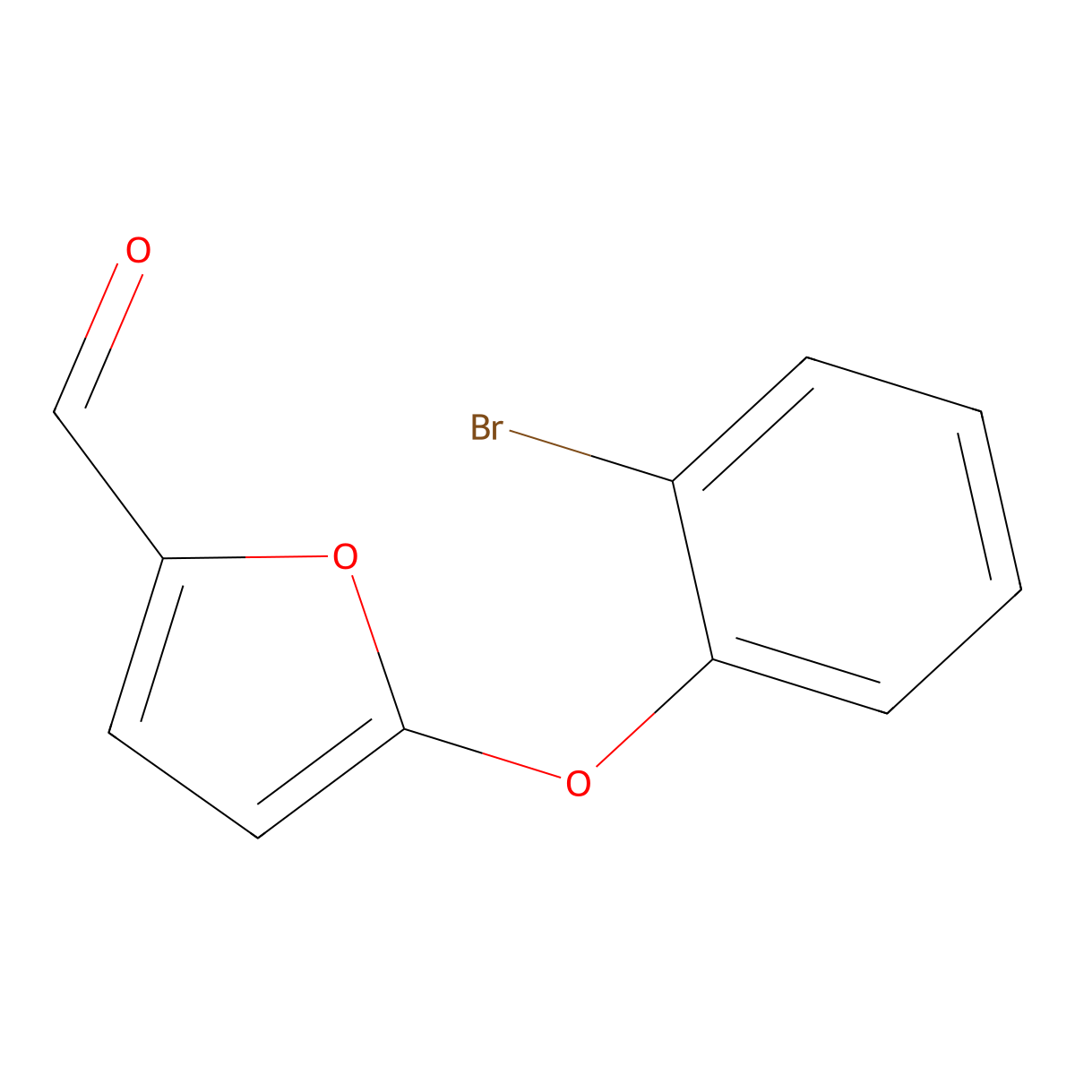 5-(2-Bromophenoxy)furan-2-carbaldehyde molecular structure, CAS 1291493-15-6