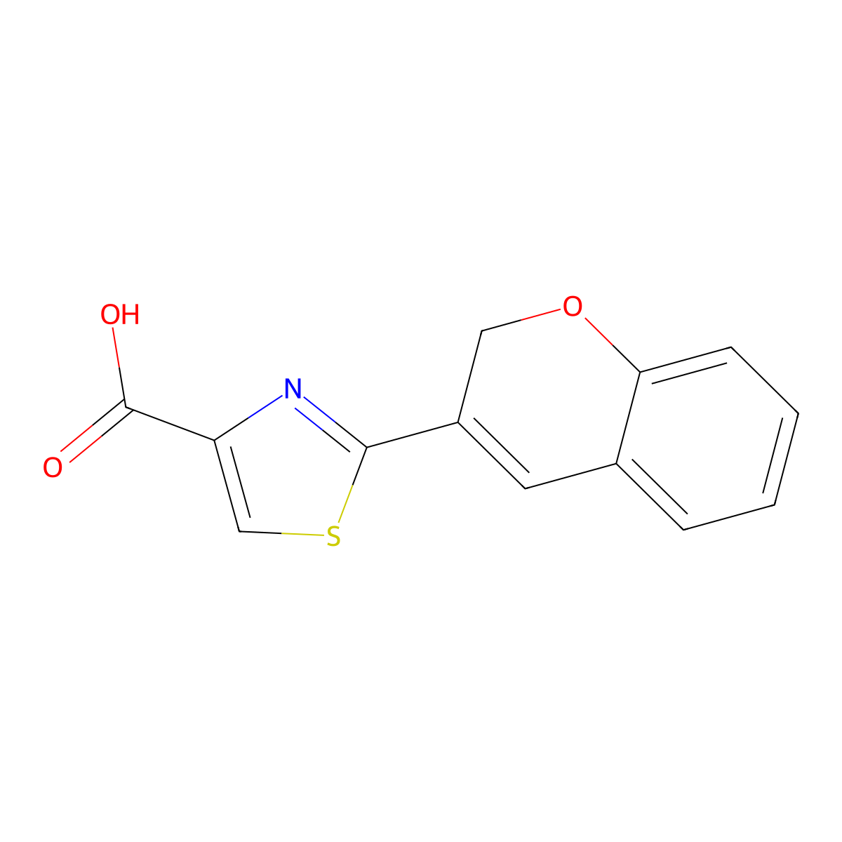 2-(2H-Chromen-3-yl)thiazole-4-carboxylic acid molecular structure, CAS 1291493-48-5