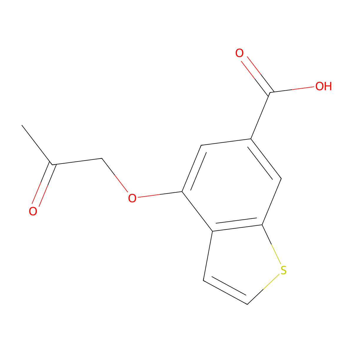 4-(2-Oxopropoxy)benzo[b]thiophene-6-carboxylic acid molecular structure, CAS 1291493-66-7