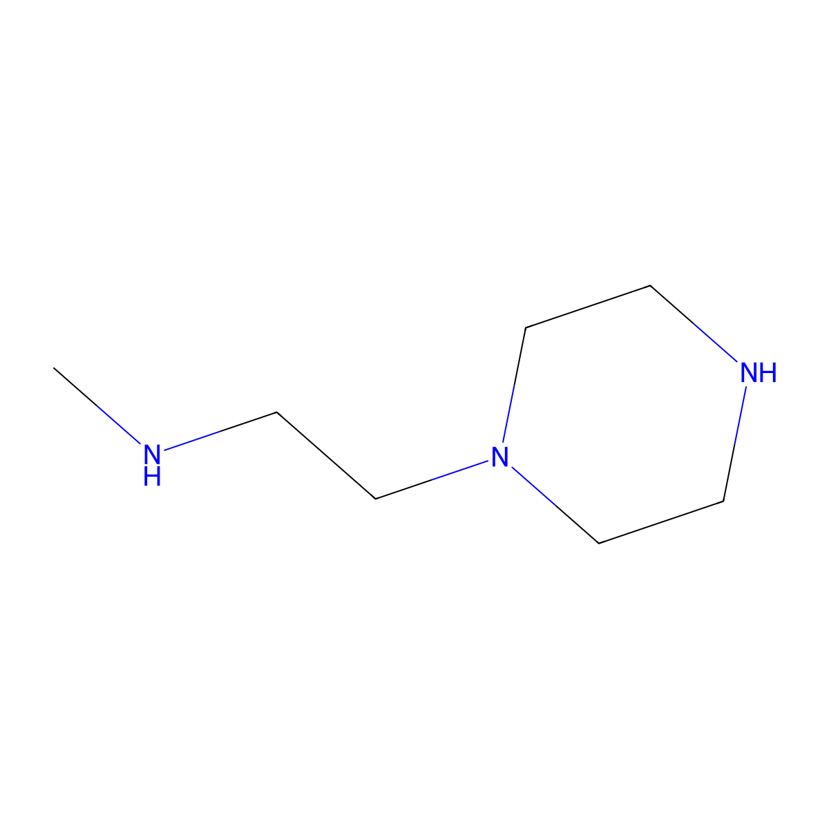 Methyl[2-(piperazin-1-YL)ethyl]amine molecular structure, CAS 1291568-85-8