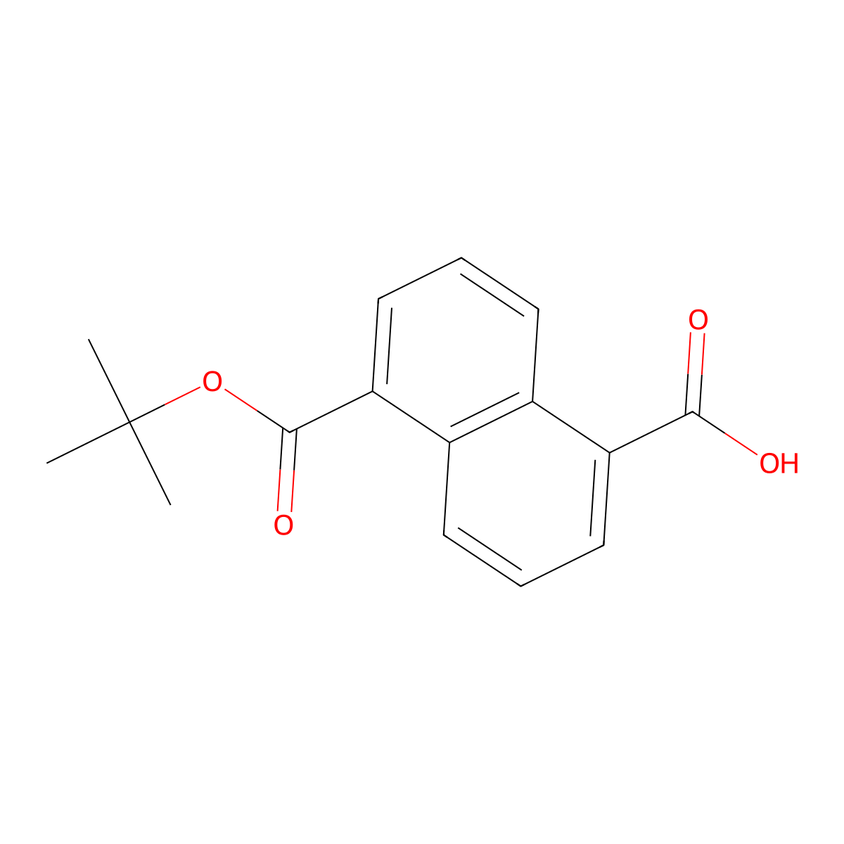 5-[(Tert-butoxy)carbonyl]naphthalene-1-carboxylic acid molecular structure, CAS 129158-97-0
