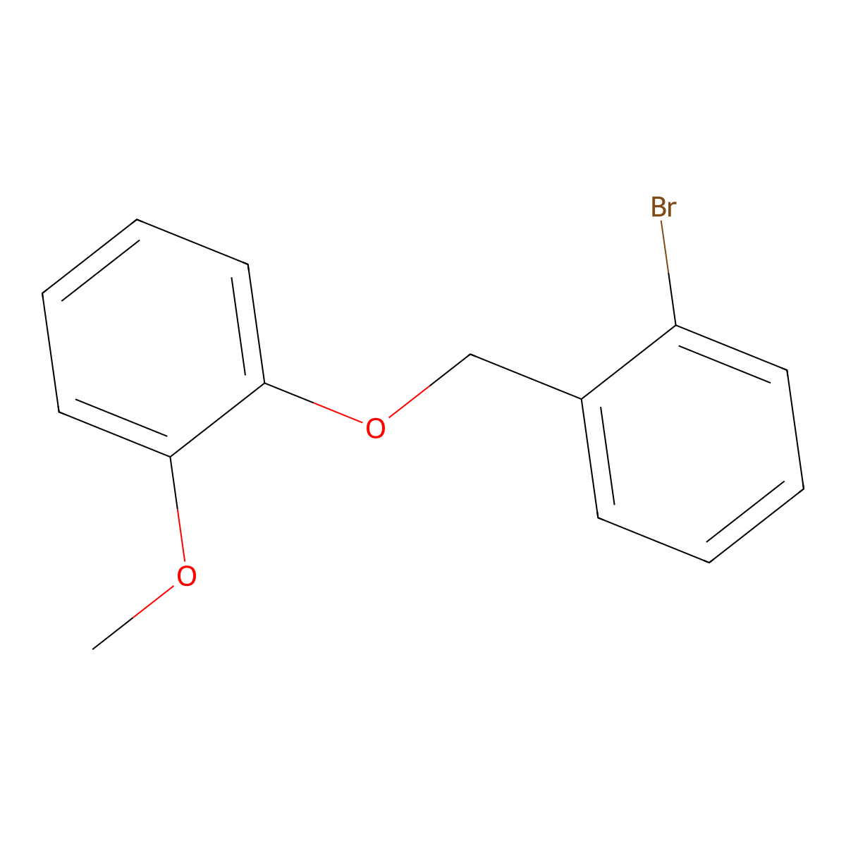 2-Bromobenzyl-(2-methoxyphenyl)ether molecular structure, CAS 1291624-09-3