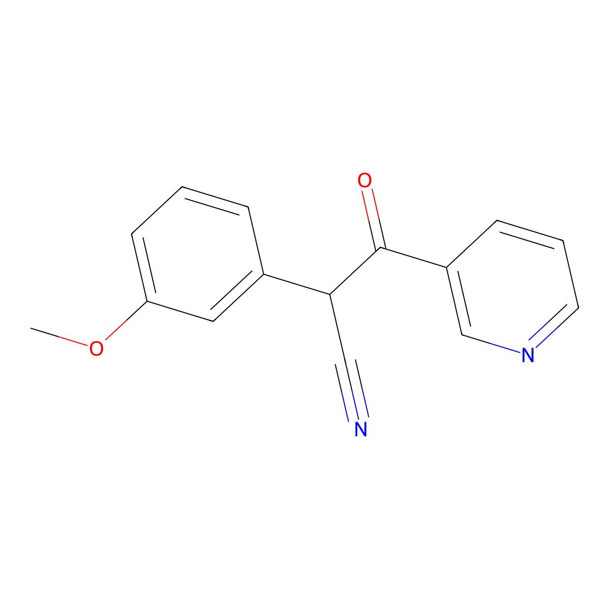 2-(3-Methoxyphenyl)-3-oxo-3-(pyridin-3-yl)propanenitrile molecular structure, CAS 1291678-94-8