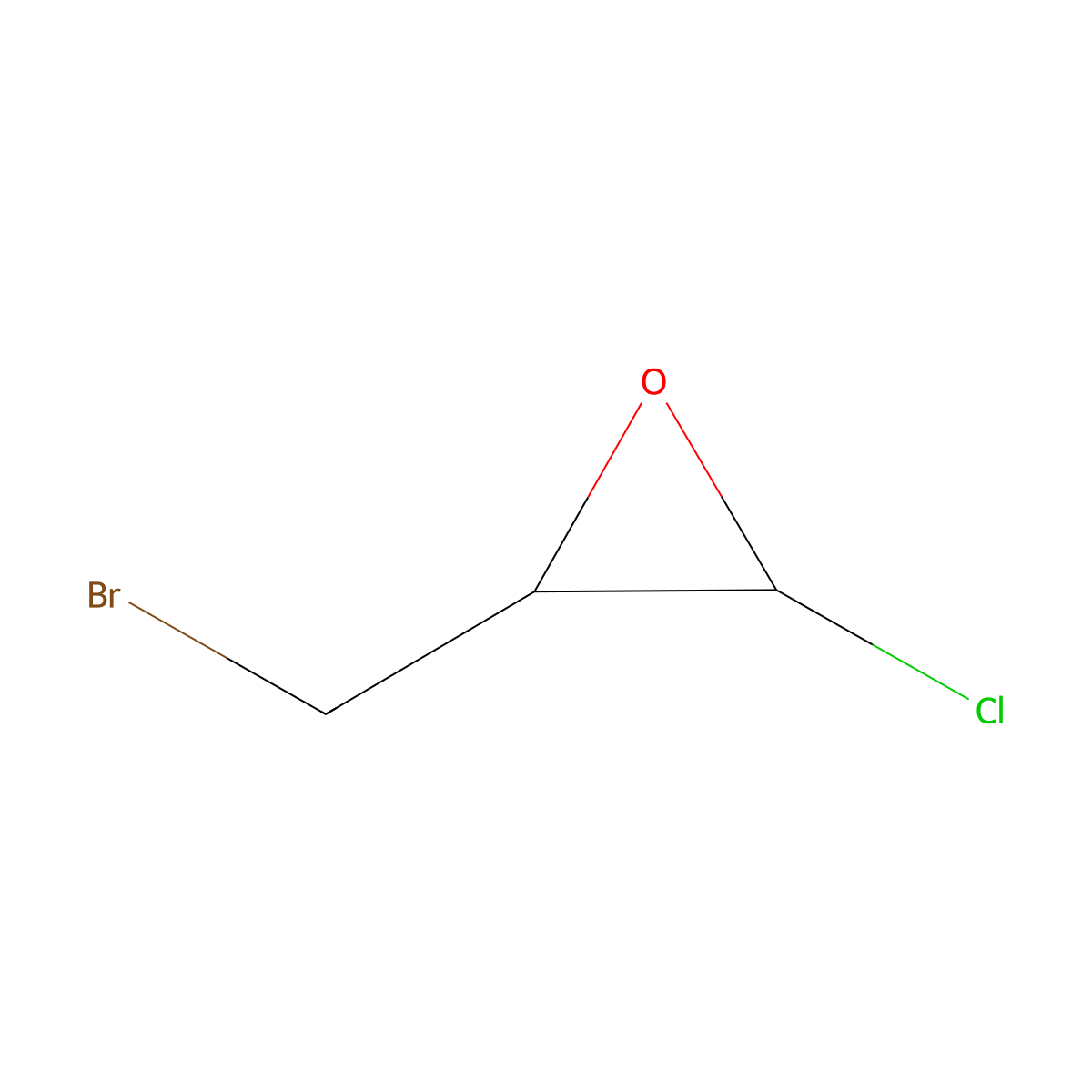 2-Chloro-3-(bromomethyl)oxirane molecular structure, CAS 129176-05-2