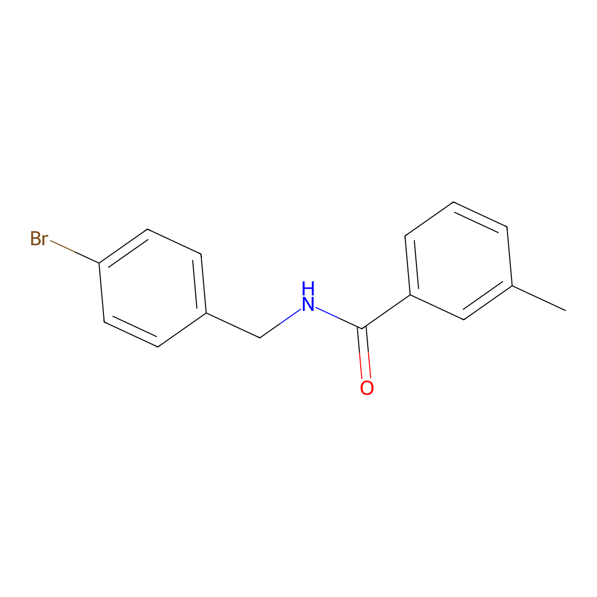 N-(4-Bromobenzyl)-3-methylbenzamide molecular structure, CAS 1291773-90-4