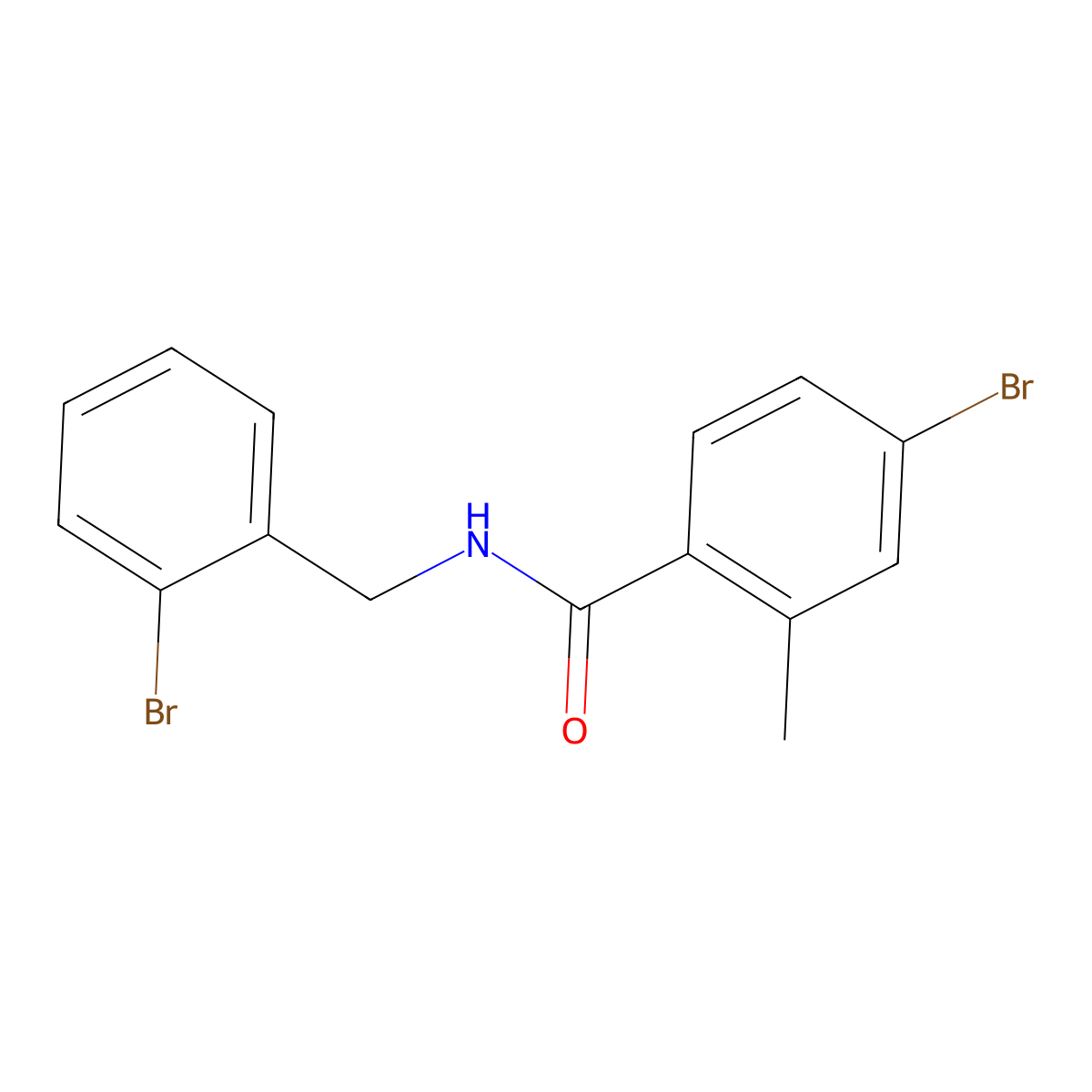 4-bromo-N-[(2-bromophenyl)methyl]-2-methylbenzamide molecular structure, CAS 1291811-48-7