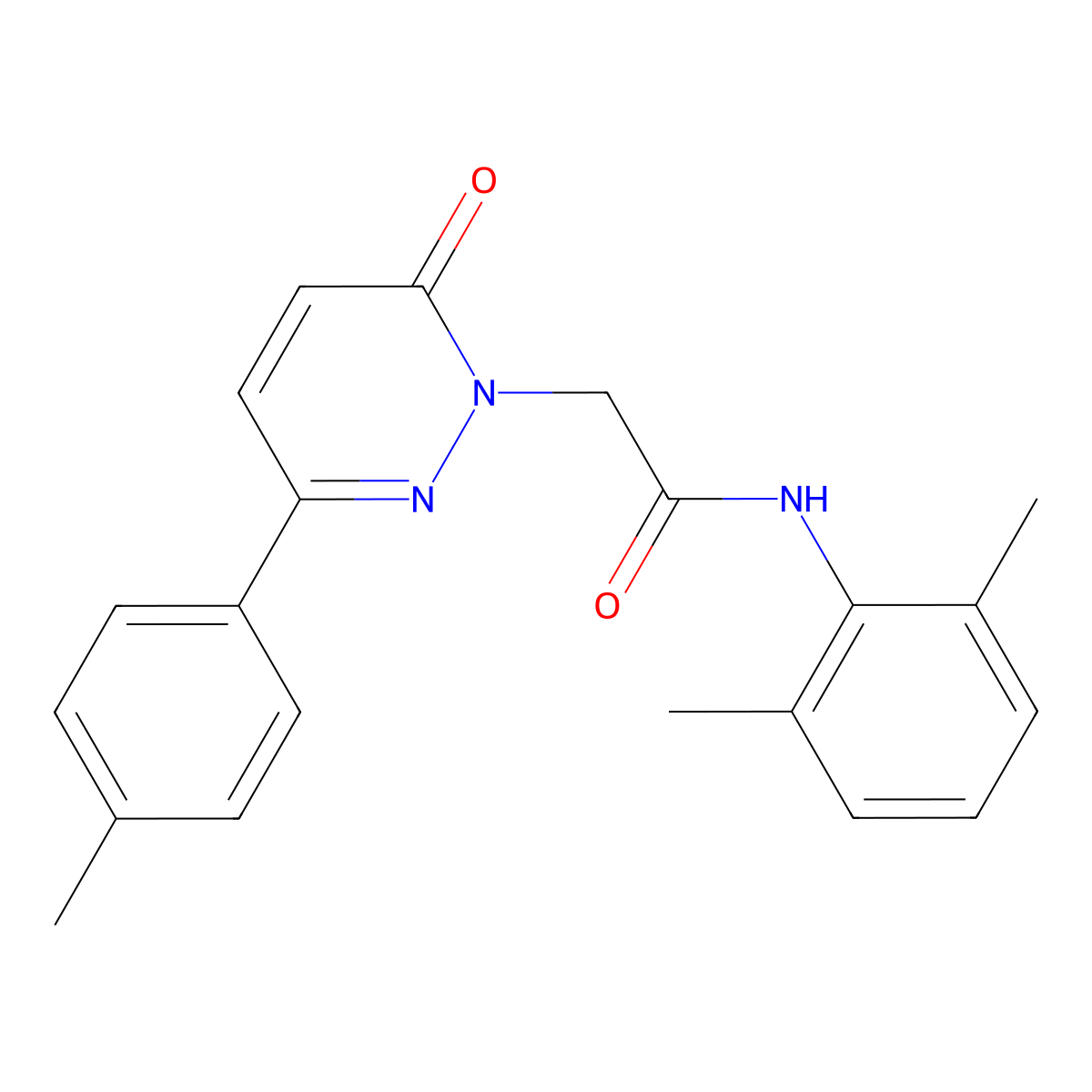 N-(2,6-dimethylphenyl)-2-[3-(4-methylphenyl)-6-oxopyridazin-1(6H)-yl]acetamide molecular structure, CAS 1291832-30-8