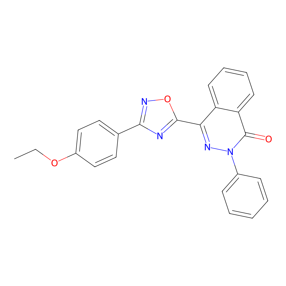 4-[3-(4-ethoxyphenyl)-1,2,4-oxadiazol-5-yl]-2-phenylphthalazin-1(2H)-one molecular structure, CAS 1291838-18-0