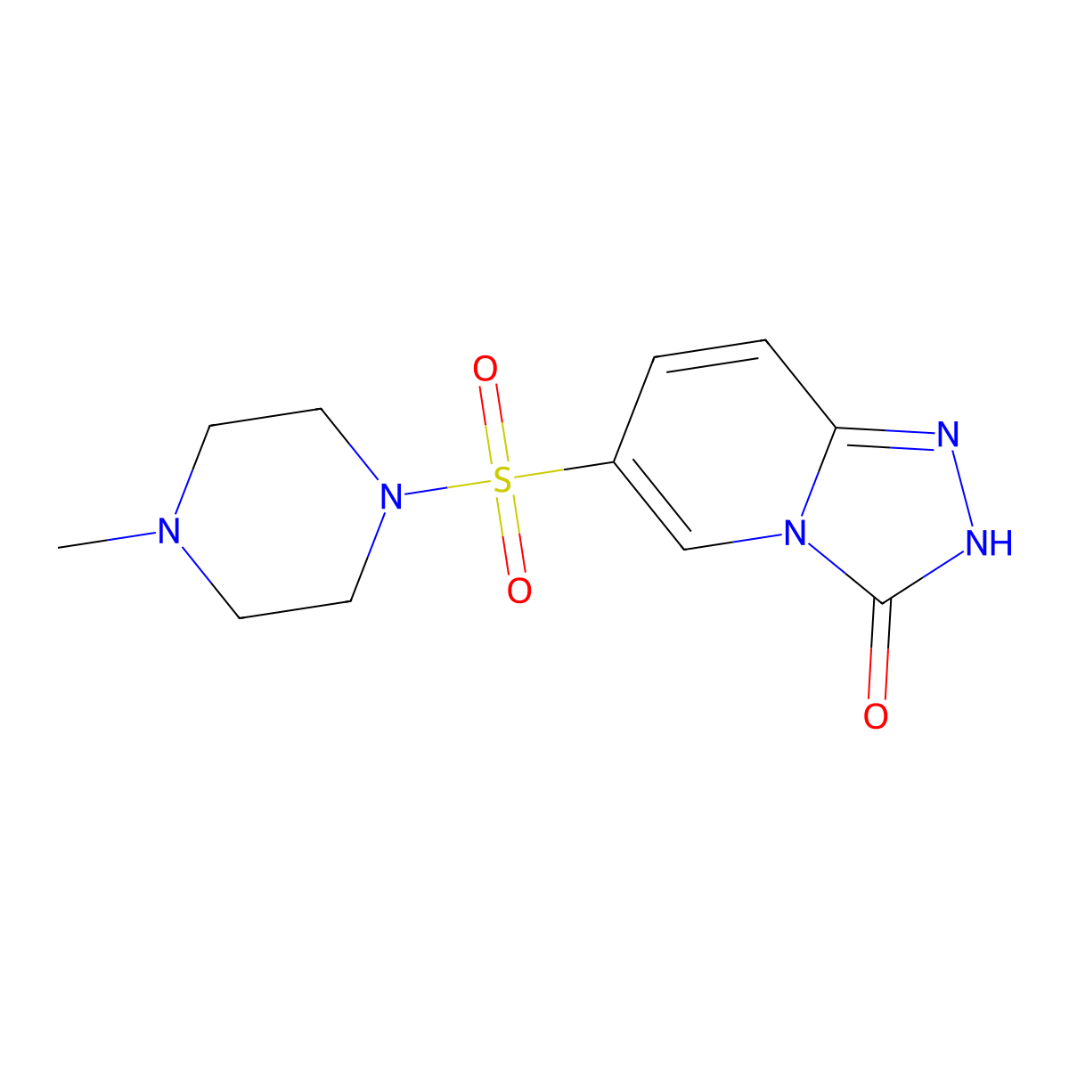 6-[(4-methylpiperazin-1-yl)sulfonyl][1,2,4]triazolo[4,3-a]pyridin-3(2H)-one molecular structure, CAS 1291839-84-3