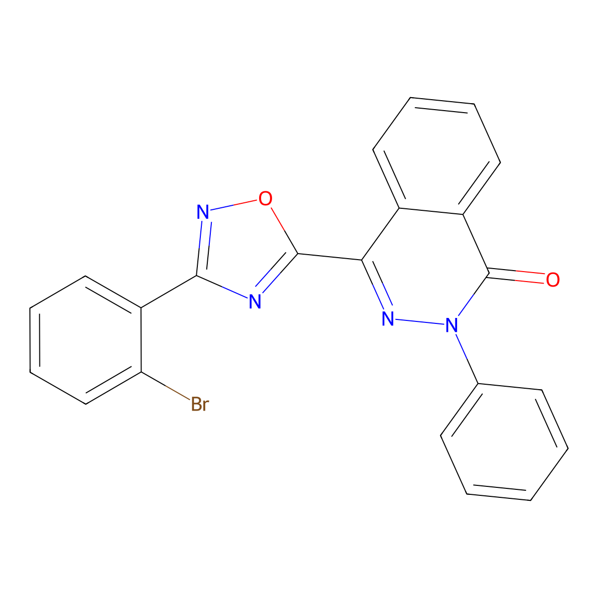 4-[3-(2-bromophenyl)-1,2,4-oxadiazol-5-yl]-2-phenylphthalazin-1(2H)-one molecular structure, CAS 1291840-23-7