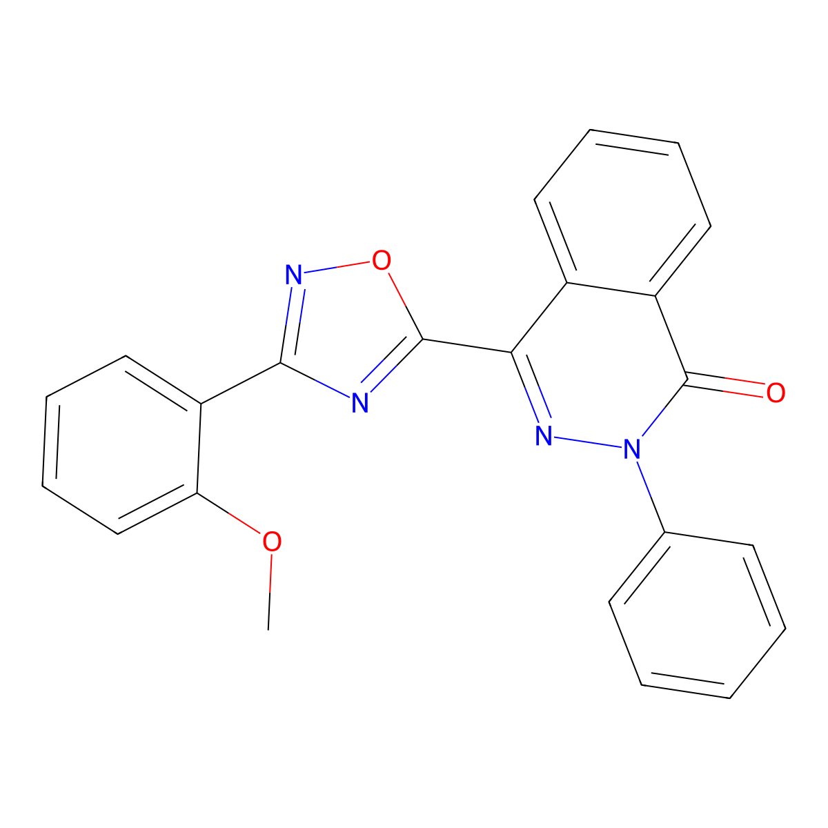 4-[3-(2-methoxyphenyl)-1,2,4-oxadiazol-5-yl]-2-phenylphthalazin-1(2H)-one molecular structure, CAS 1291842-58-4