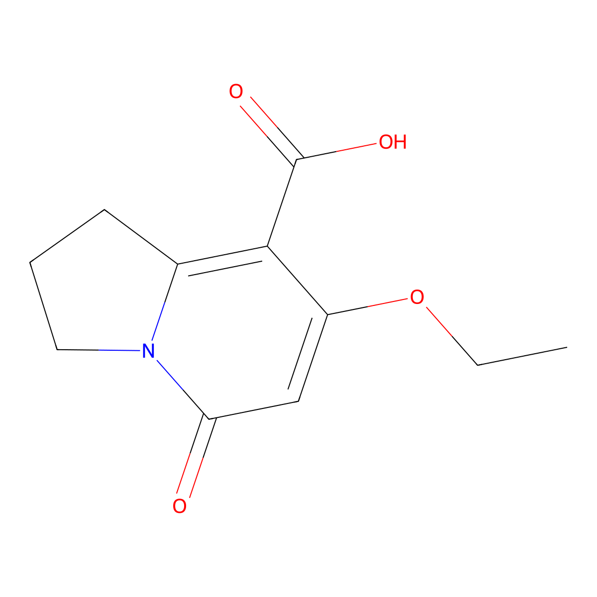 7-Ethoxy-5-oxo-1,2,3,5-tetrahydroindolizine-8-carboxylic acid molecular structure, CAS 1291846-05-3