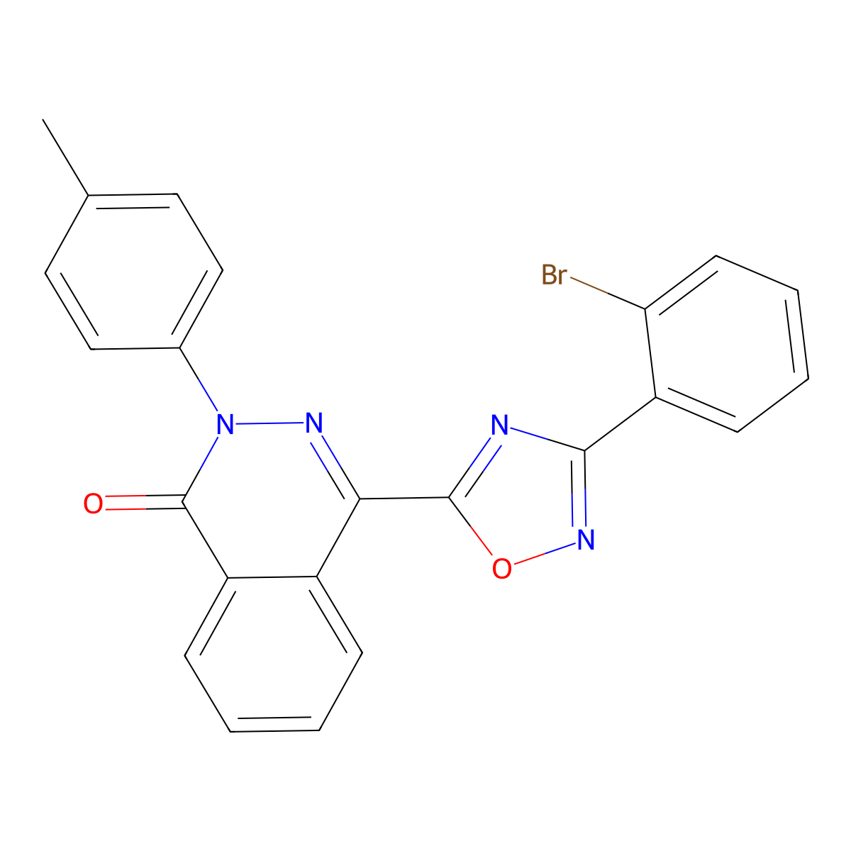 4-(3-(2-bromophenyl)-1,2,4-oxadiazol-5-yl)-2-(p-tolyl)phthalazin-1(2H)-one molecular structure, CAS 1291847-16-9