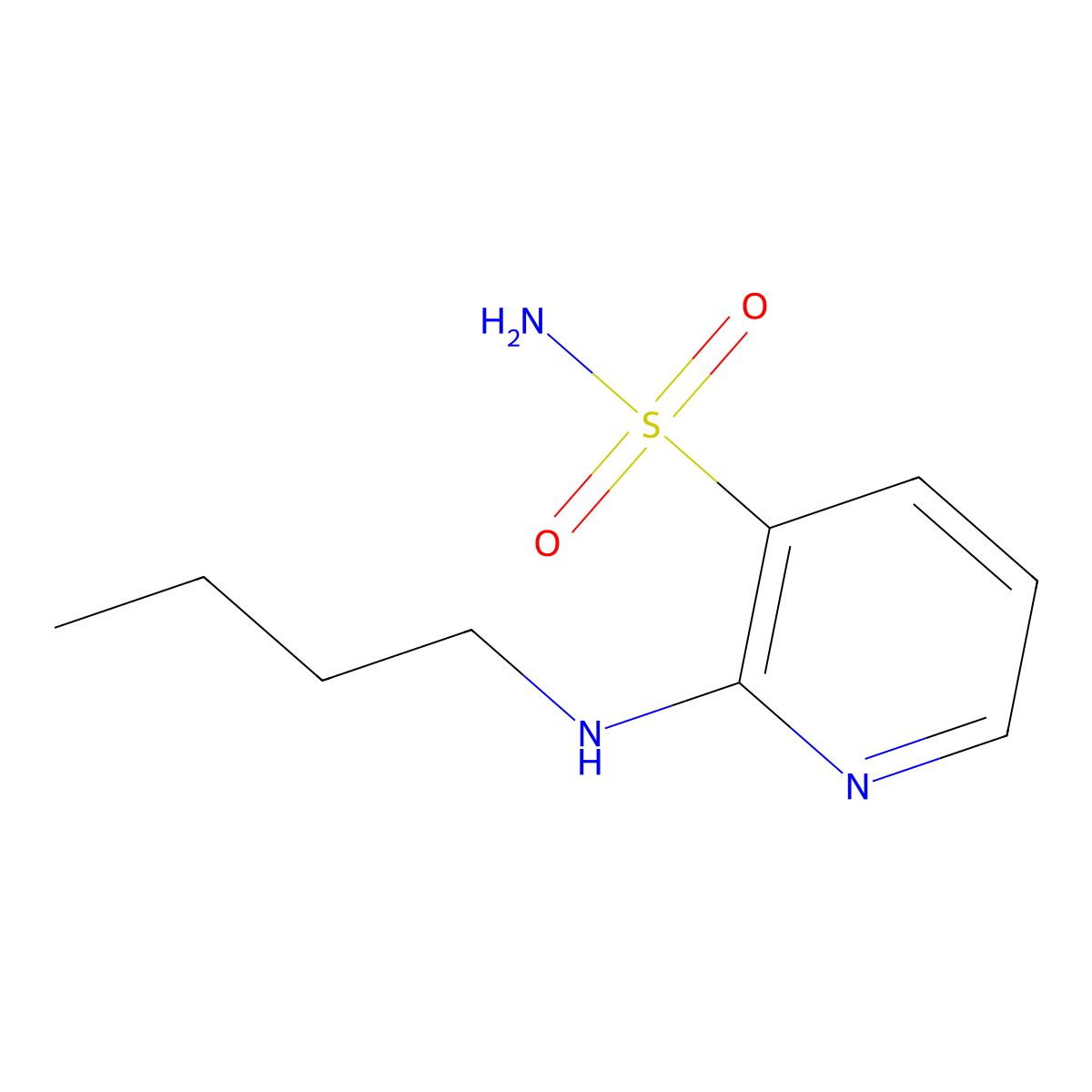 2-(Butylamino)pyridine-3-sulfonamide molecular structure, CAS 1291849-70-1