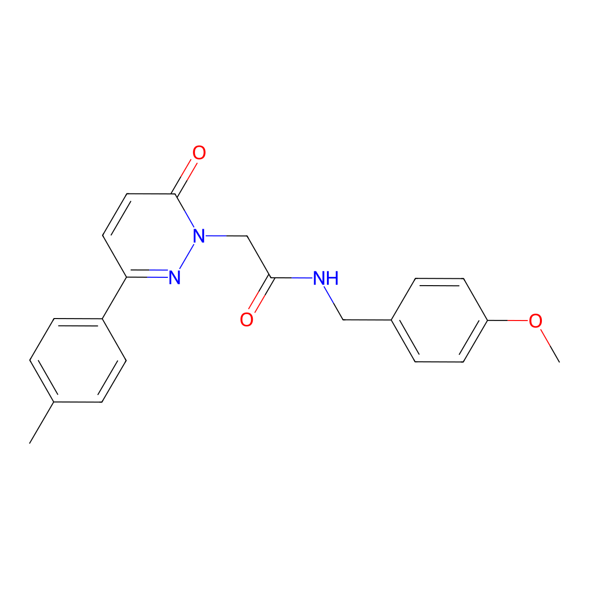 N-(4-methoxybenzyl)-2-[3-(4-methylphenyl)-6-oxopyridazin-1(6H)-yl]acetamide molecular structure, CAS 1291851-86-9