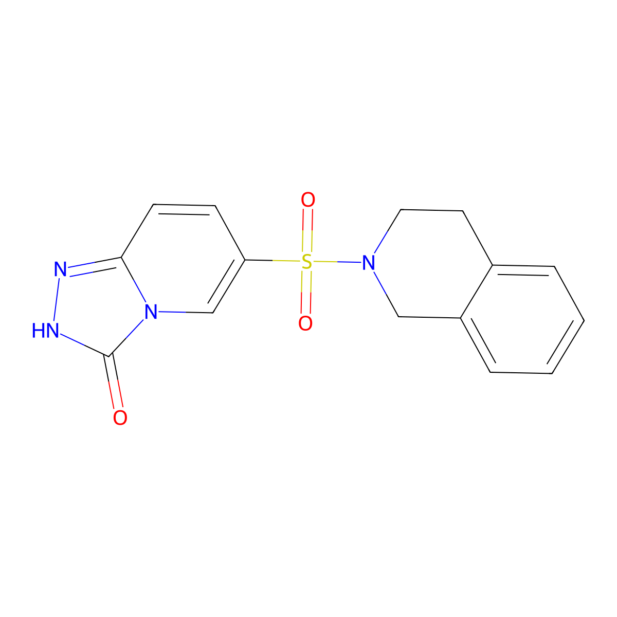 6-(3,4-dihydroisoquinolin-2(1H)-ylsulfonyl)[1,2,4]triazolo[4,3-a]pyridin-3(2H)-one molecular structure, CAS 1291859-10-3