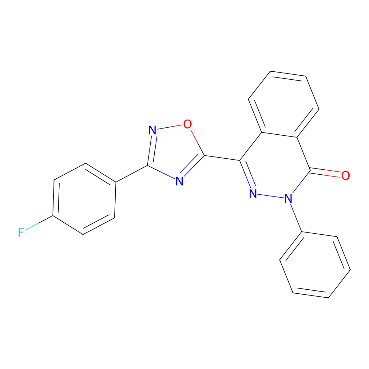 4-[3-(4-fluorophenyl)-1,2,4-oxadiazol-5-yl]-2-phenylphthalazin-1(2H)-one molecular structure, CAS 1291862-27-5
