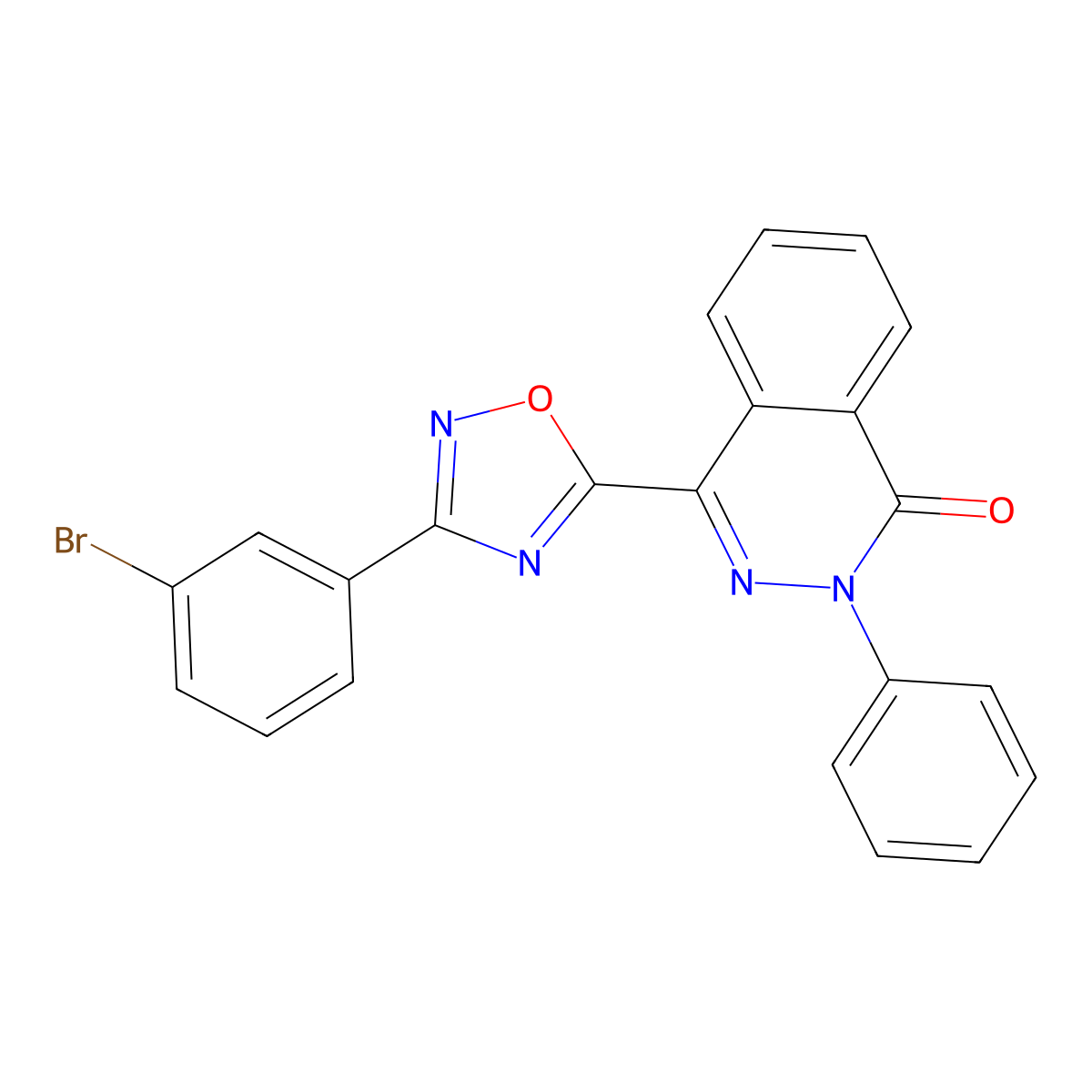 4-[3-(3-bromophenyl)-1,2,4-oxadiazol-5-yl]-2-phenylphthalazin-1(2H)-one molecular structure, CAS 1291862-31-1