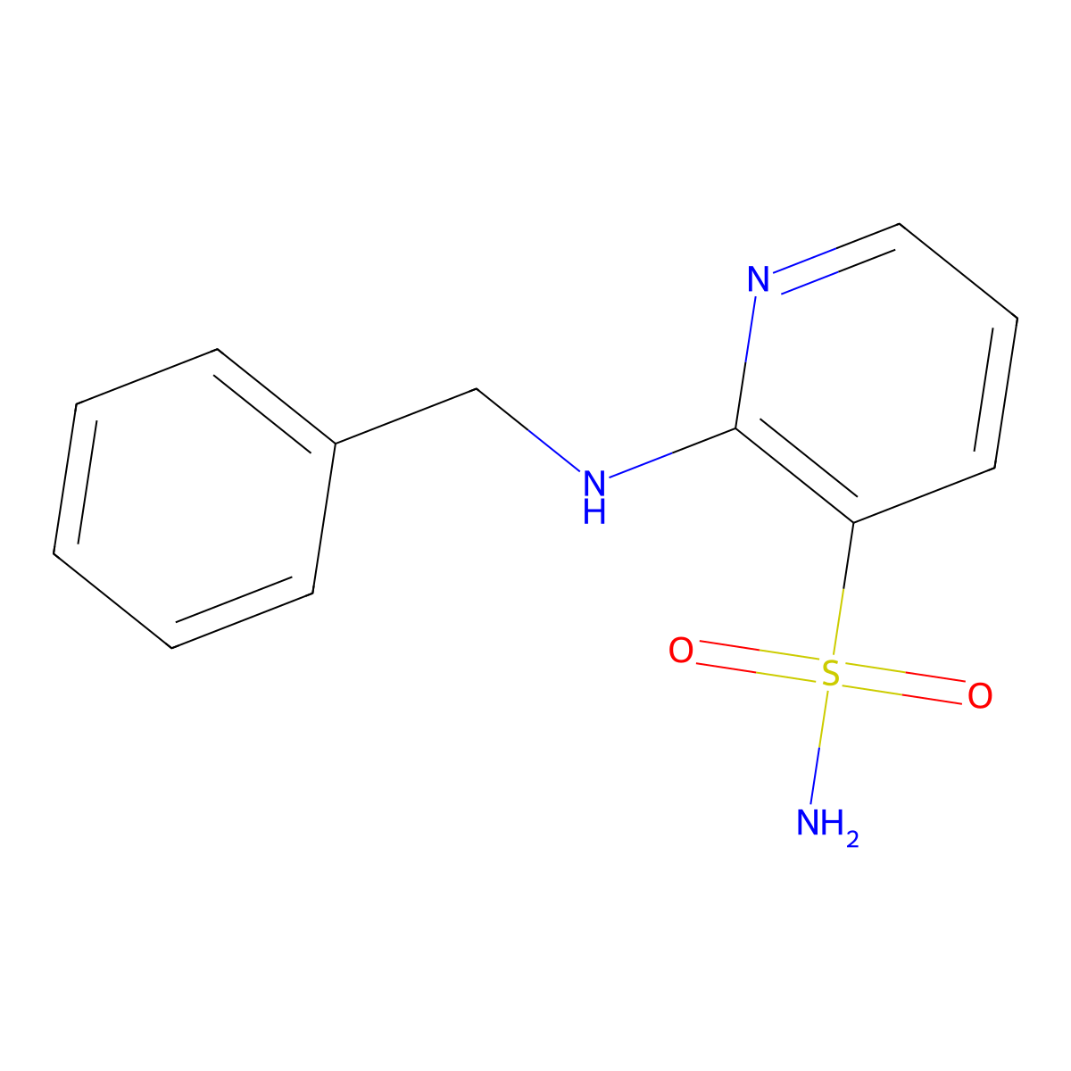 2-(Benzylamino)pyridine-3-sulfonamide molecular structure, CAS 1291865-89-8