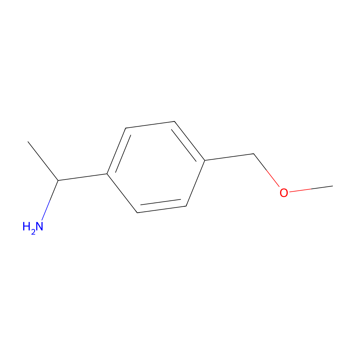 1-(4-Methoxymethylphenyl)ethylamine molecular structure, CAS 129189-61-3