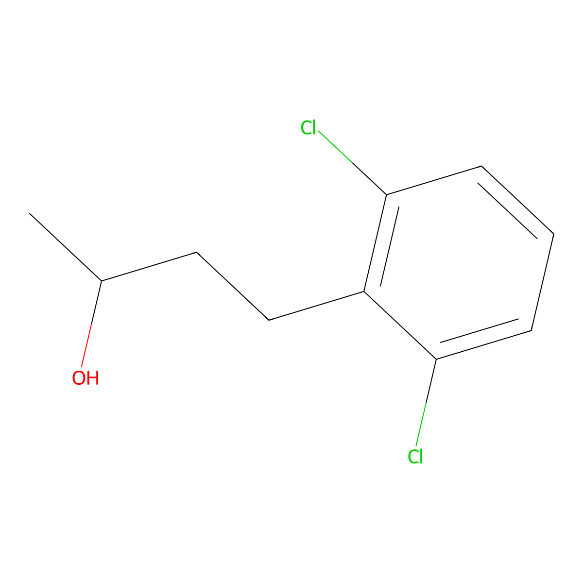 4-(2,6-Dichlorophenyl)butan-2-ol molecular structure, CAS 1291960-25-2