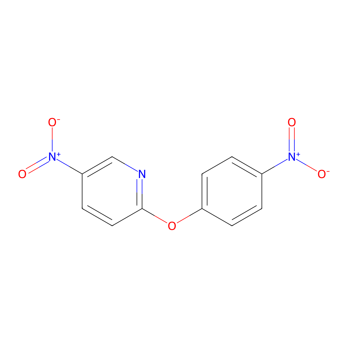 5-Nitro-2-(4-nitrophenoxy)pyridine molecular structure, CAS 129199-42-4