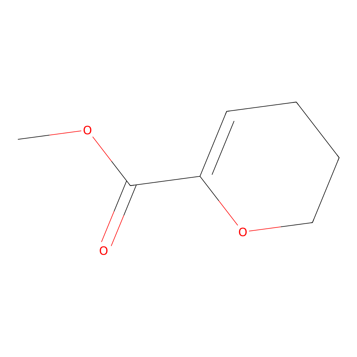 Methyl 3,4-dihydro-2H-pyran-6-carboxylate molecular structure, CAS 129201-92-9