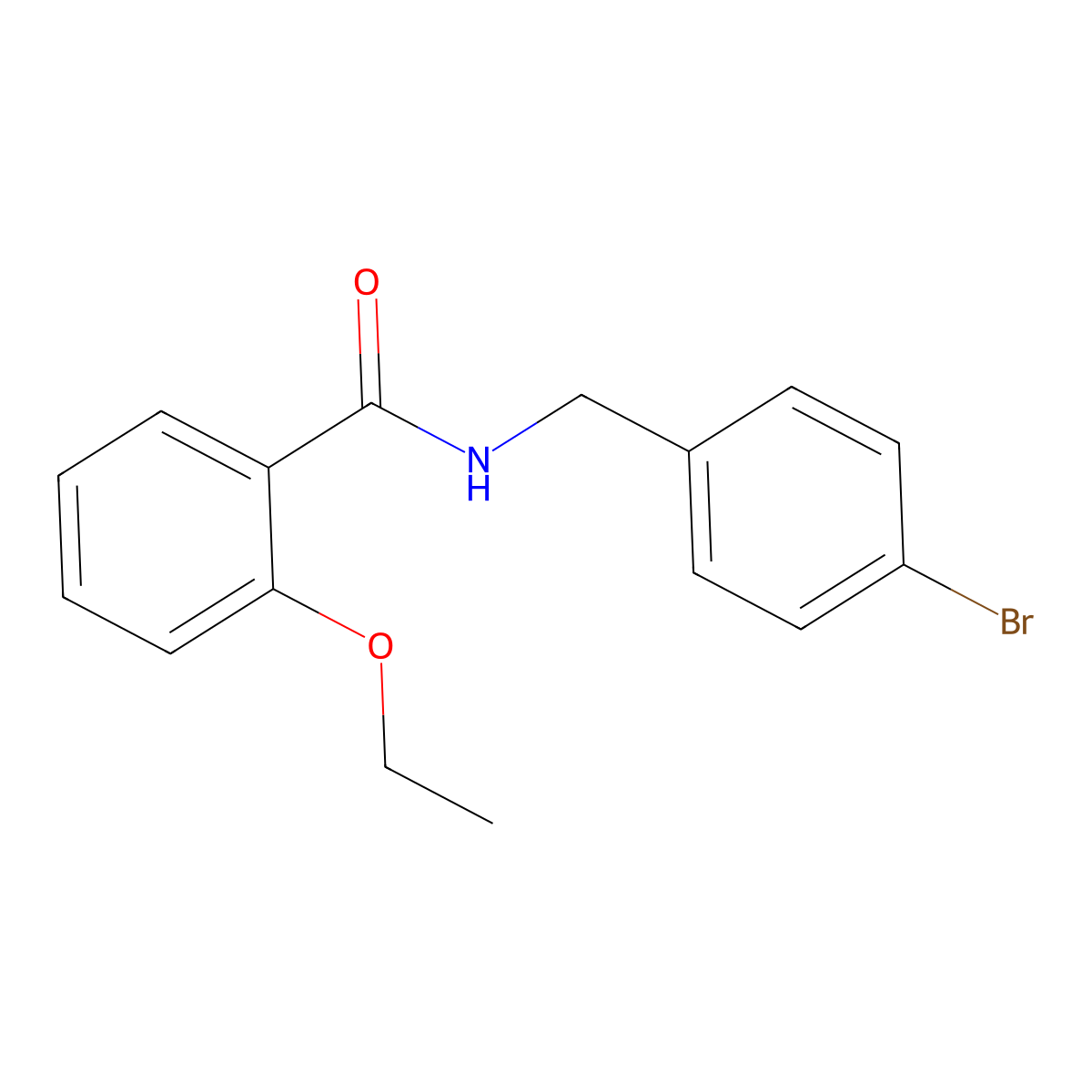 Benzamide, N-[(4-bromophenyl)methyl]-2-ethoxy- molecular structure, CAS 1292030-00-2