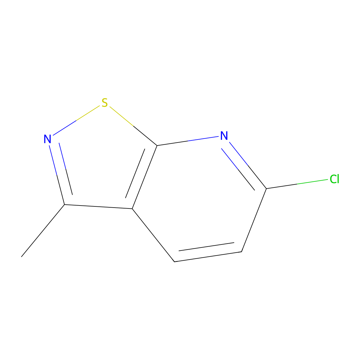 6-Chloro-3-methylisothiazolo[5,4-b]pyridine molecular structure, CAS 129211-90-1