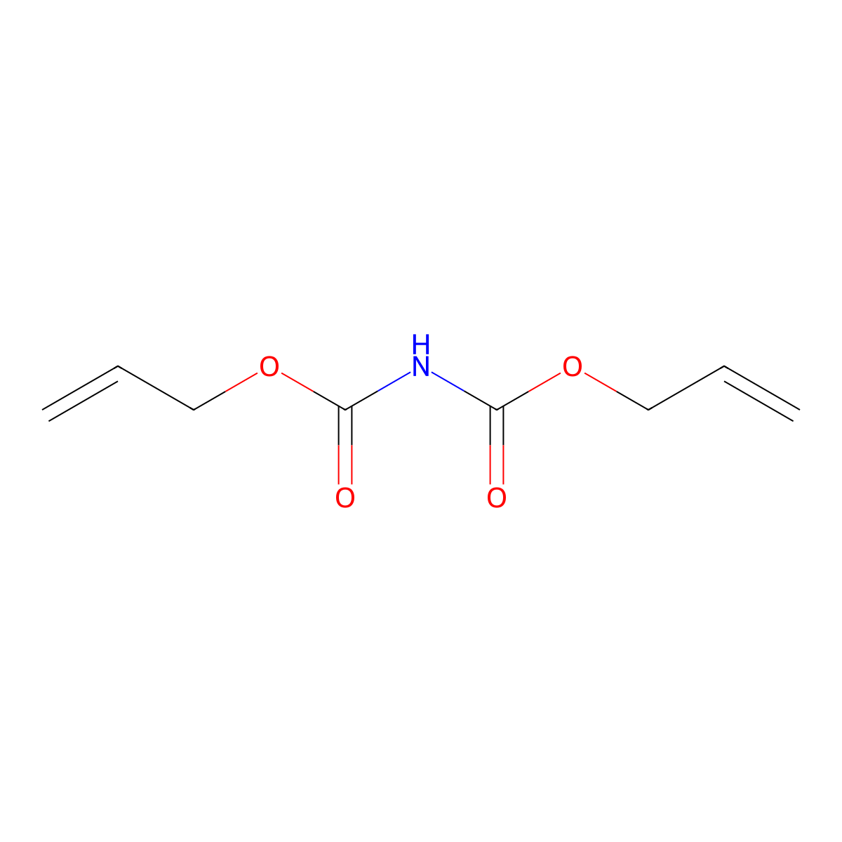 prop-2-en-1-yl N-[(prop-2-en-1-yloxy)carbonyl]carbamate molecular structure, CAS 129220-90-2