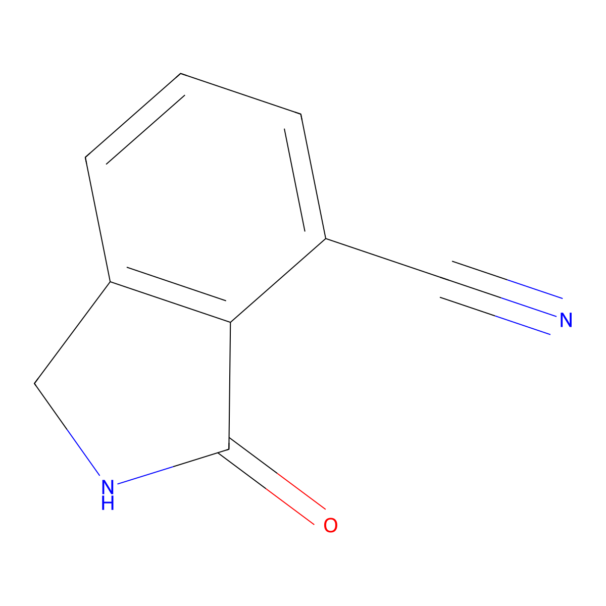 3-Oxo-2,3-dihydro-1H-isoindole-4-carbonitrile molecular structure, CAS 129221-89-2