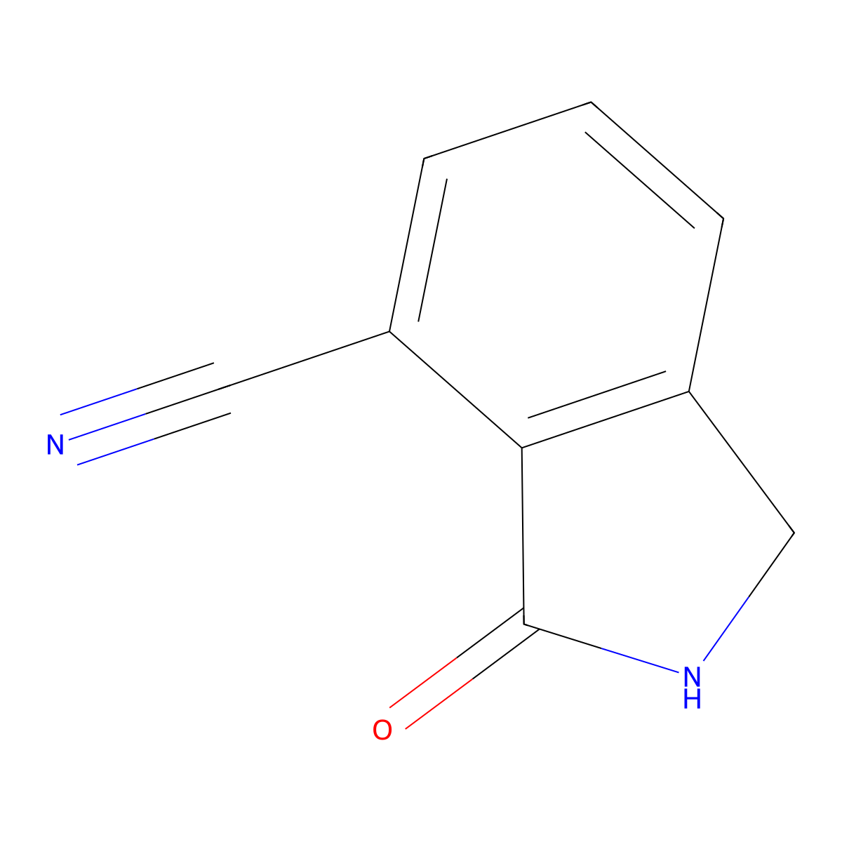 3-Oxo-2,3-dihydro-1H-isoindole-4-carbonitrile molecular structure, CAS 129221-89-2