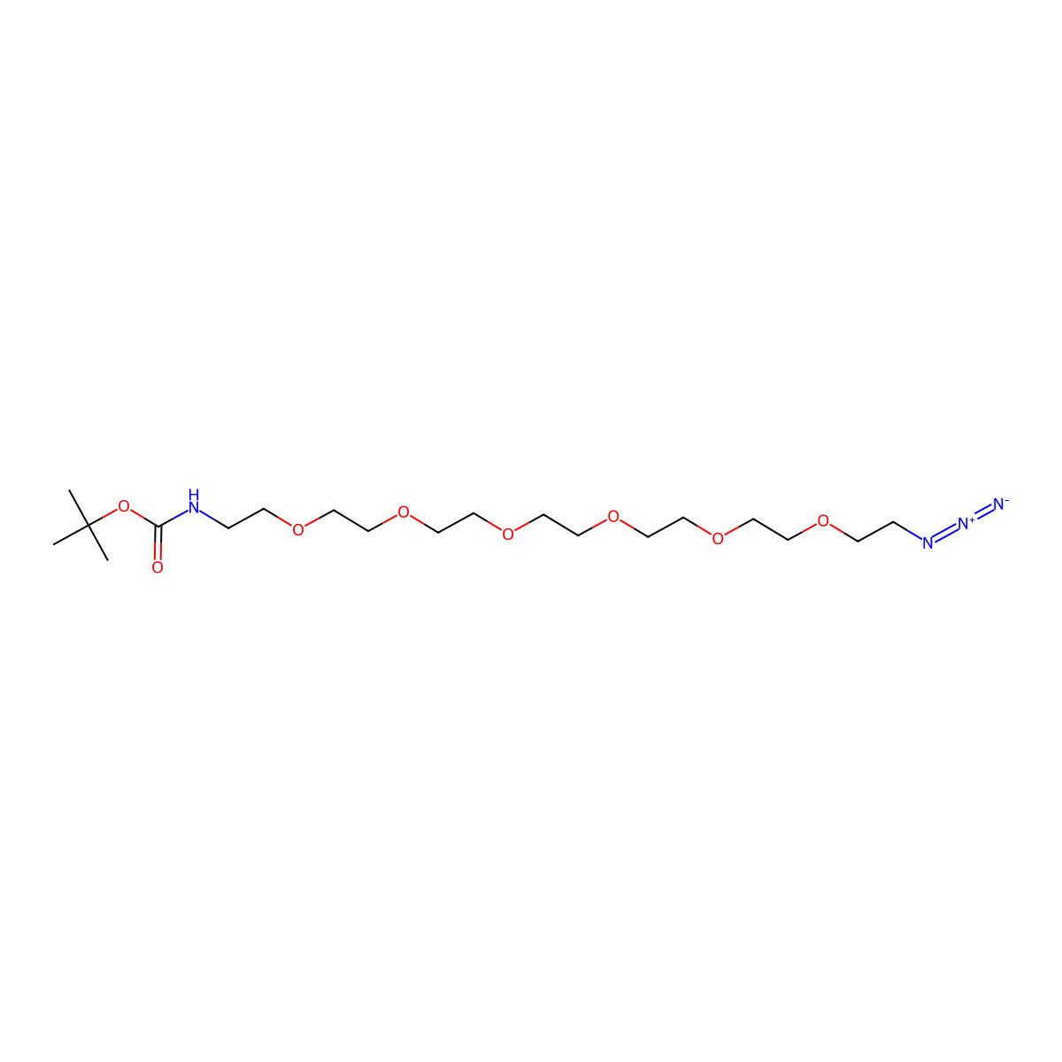 t-boc-N-amido-PEG6-azide molecular structure, CAS 1292268-15-5