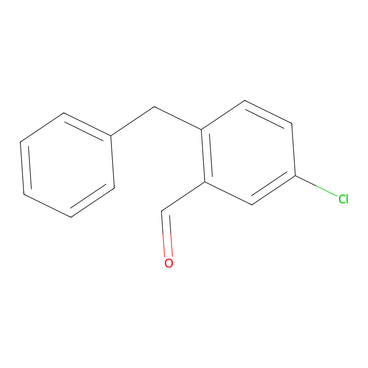 2-Benzyl-5-chlorobenzaldehyde molecular structure, CAS 1292302-63-6