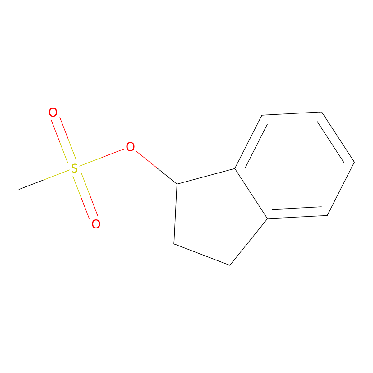 2,3-Dihydro-1H-inden-1-YL methanesulfonate molecular structure, CAS 1292310-40-7