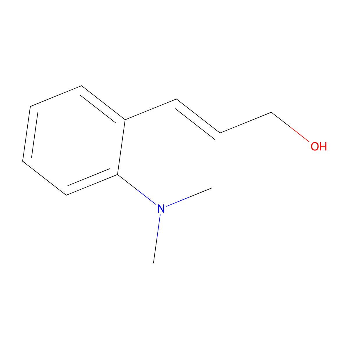 3-[2-(Dimethylamino)phenyl]prop-2-en-1-ol molecular structure, CAS 1292323-49-9