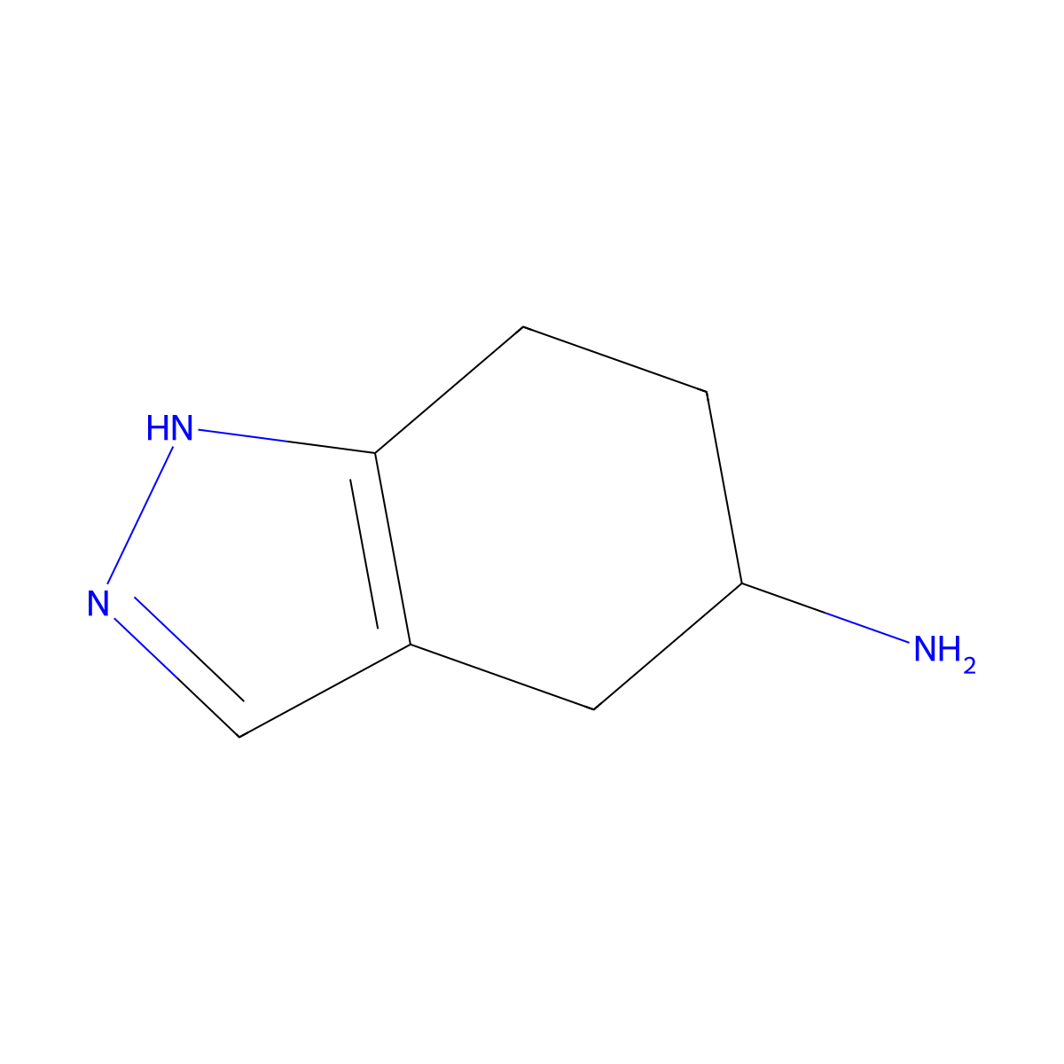 (R)-4,5,6,7-Tetrahydro-1H-indazol-5-amine molecular structure, CAS 1292358-81-6